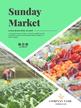 Sunday Market Poster Template