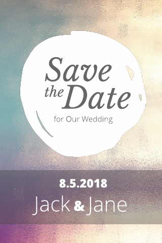 Paisley Save-the-Date Postcard Template