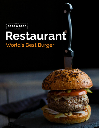 Burger Restaurant Media Kit Template