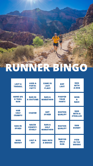 Runner Bingo Instagram Story Template