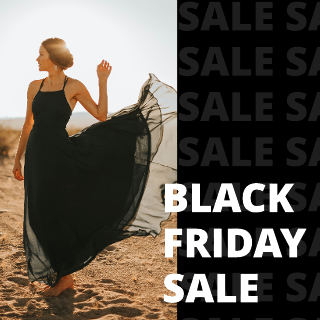 Black Friday Dress Sale Instagram Post Template