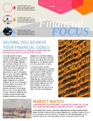 financial newsletter template