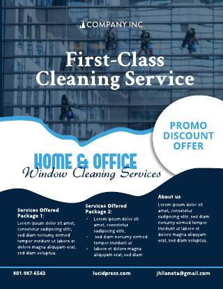 Window Cleaning Services Flyer Template