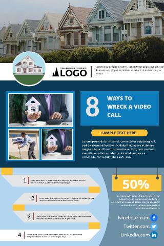 Mortgage Lender Infographics Business Template