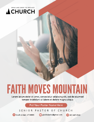 Faith Moves Mountain Flyer Template