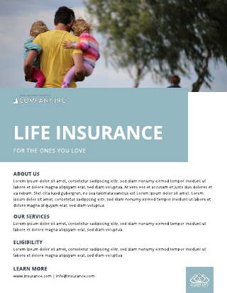 Life Insurance Flyer Template