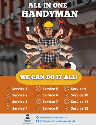 Handyman All In One Flyer Template