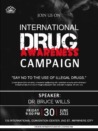 Drug Awareness Campaign Poster Template