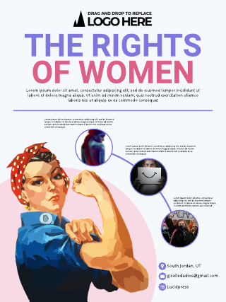 The Rights Of Women Poster Template