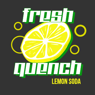Lemon Soda Food Drink Logo Template