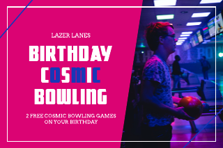 Bowling Birthday Gift Certificate Template