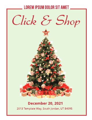 Boutique Christmas Flyer Template
