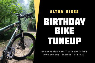 Bike Birthday Gift Certificate Template