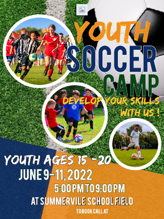 Youth Summer Camp Poster Template