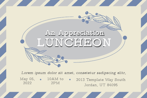 Vintage Mail Appreciation Luncheon Invitation