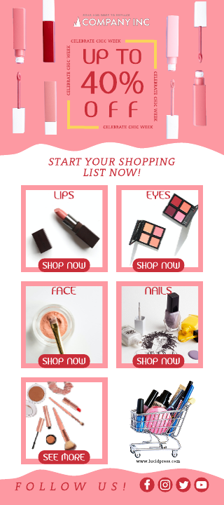 Cosmetics Email Newsletter Template