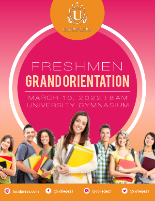 Circles and Gradients College Event Flyer Template