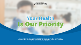 Your Health Is Our Priority Presentation Template