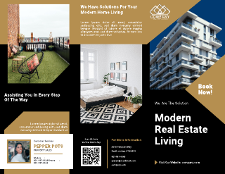 Real Estate Gold Brochure Template