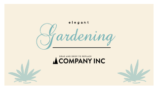 Gardening Services Cute Business Card Template