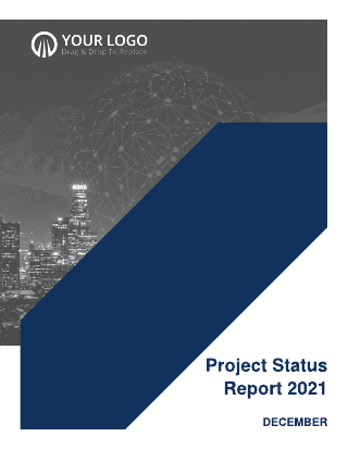Navy Blue Project Status Report Template