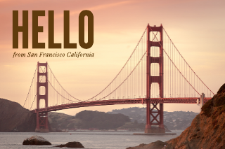 San Francisco Travel Postcard Template
