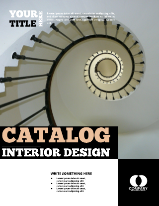 Grey Simple Interior Design Catalog Template