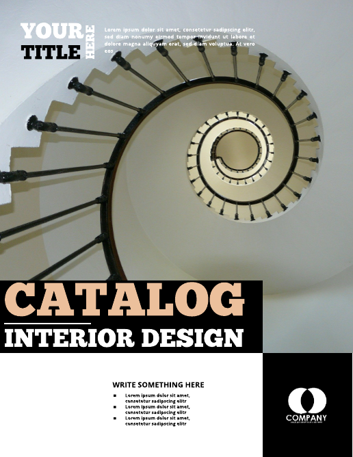 Grey Simple Interior Design Catalog