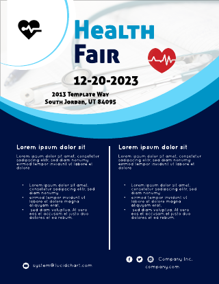 Annual Health Fair Flyer Template