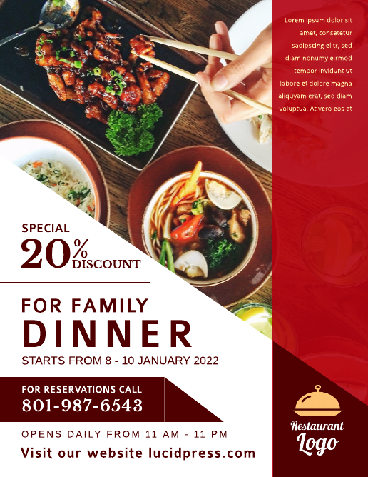 Family Restaurant Red Flyer